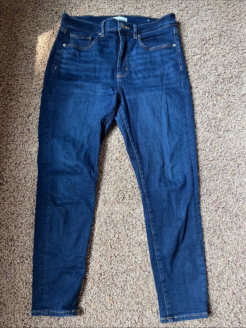 LOFT Women's Dark Indigo Skinny Jeans